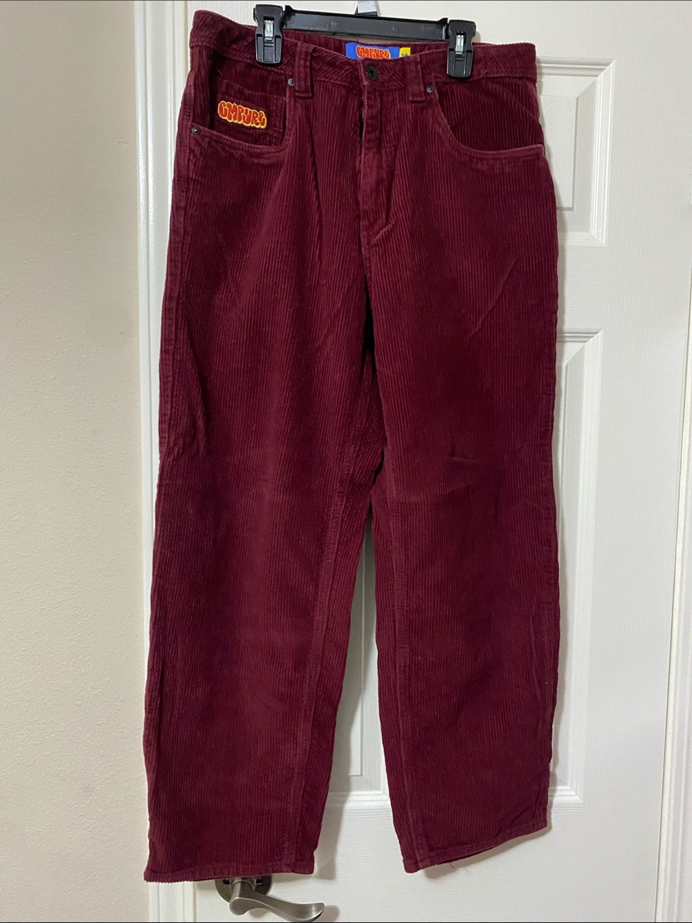 Empyre Men's Burgundy Corduroy Pants